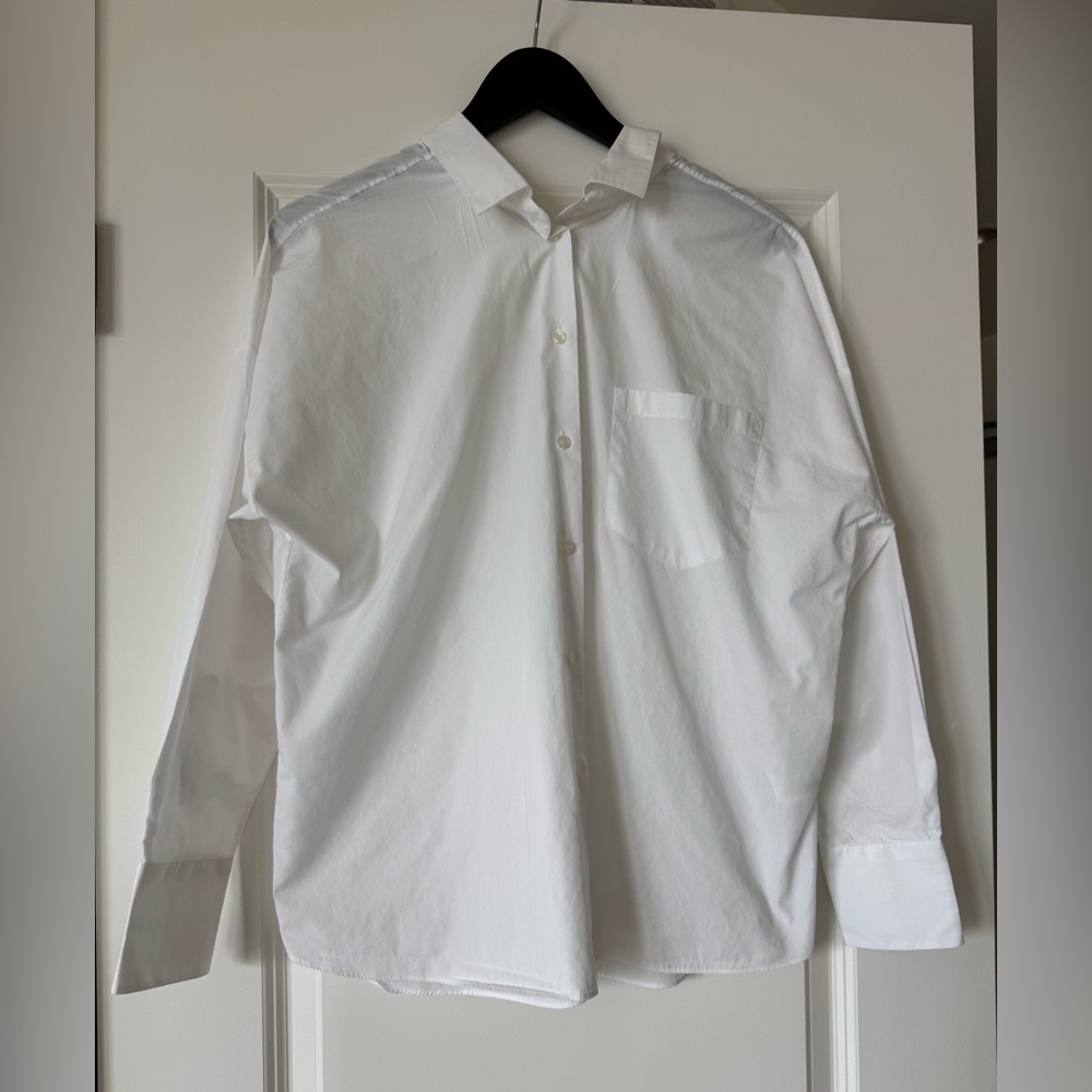 Valentino Crisp White Button Down Shirt size 38